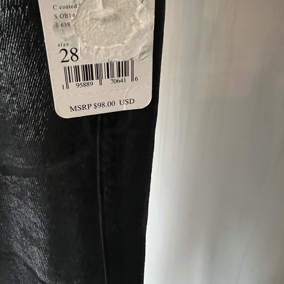 Free People High Waist  Coated Jean NWT - Picture 4 of 5